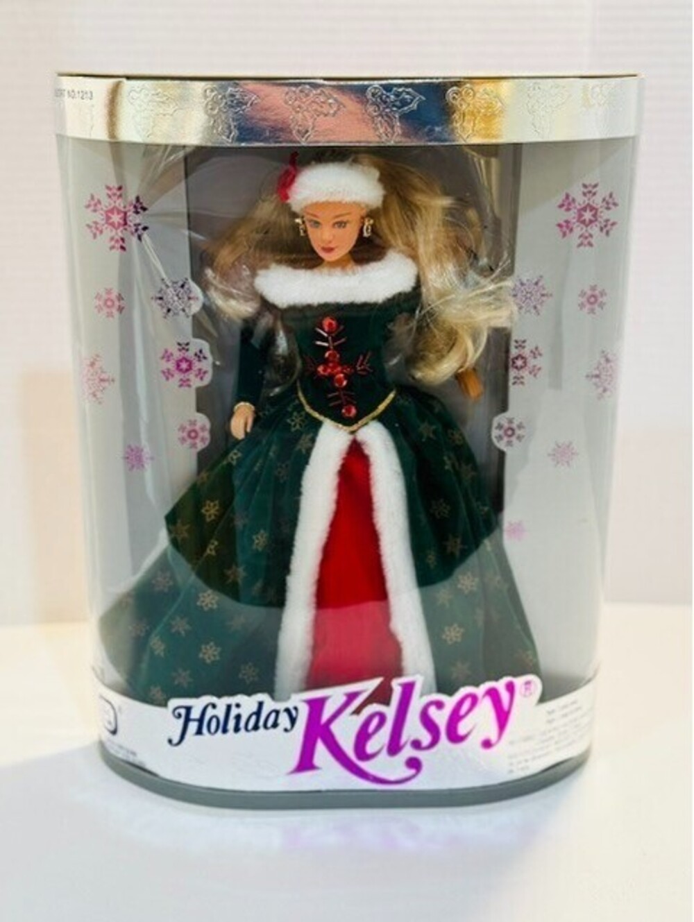 Vintage Holiday Kelsey Doll Kid Kore 1213 Green Velvet Winter Gown NIB 1990's
